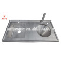 Hospital pattern disposal unit used sluice slop hopper sink with water cistern used for waste